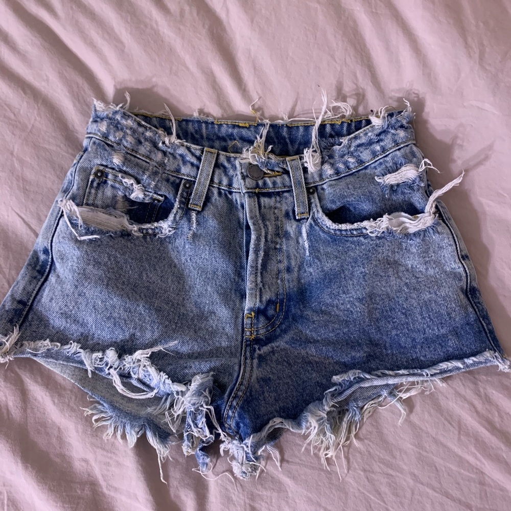 LF denim shorts